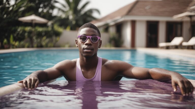 Leonardo_Vision_XL_Ghanaian_young_male_in_swimming_pool_with_m_2